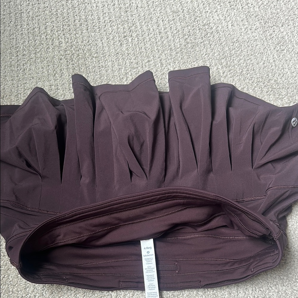 Lululemon Ruffled skort size 4 Deep purple
